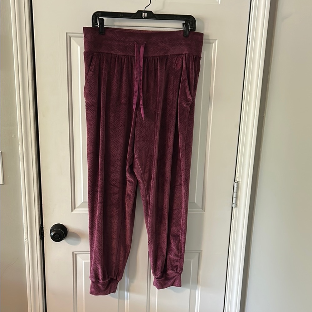 Victoria's Secret Purple Velvet Jogger Pants